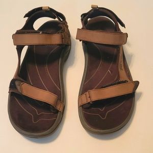 Teva Tanza Leather Waterproof Hiking Sandals Men's Size 11
